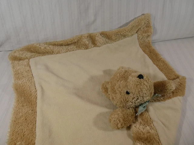 Manta de seguridad de colección clásica Pooh bebé amorosa cabeza de felpa grande 22" borde difuso v3