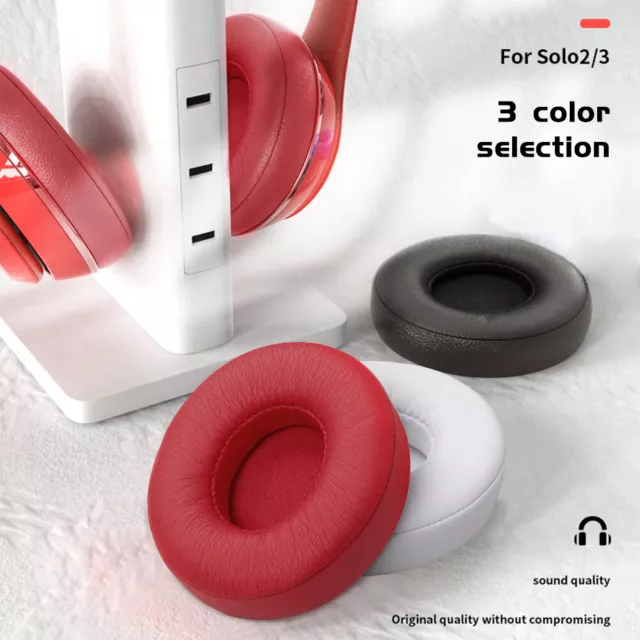 2X Replacement Ear Pads Cushion Cover Wireless For Beats by Dr Dre Solo 2/Solo 3 3