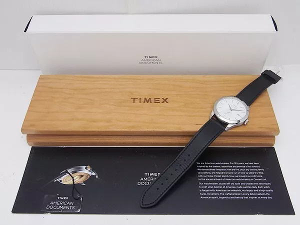 Timex 41mm Americano Documentos TW2R82700 Esfera Blanca Cuarzo Me Reloj