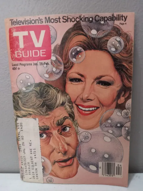 TV GUIDE 1980 January 26 February 1 Richard Mulligan Cathryn Damon Soap magazine