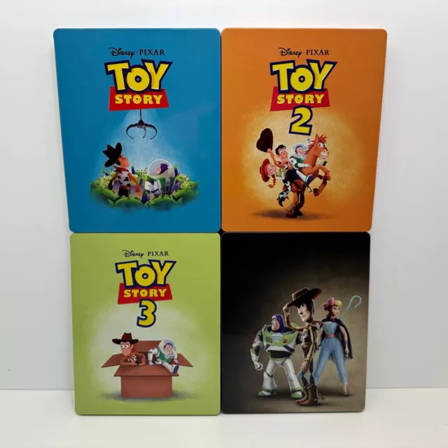 Toy Story 1 2 3 4 Steelbook 4 Movie Collection Blu Ray 4k Uhd Ultra