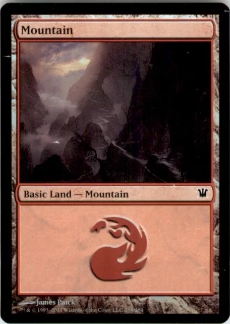 MTG -  Mountain Innistraad Foil -Photo is of actual card.