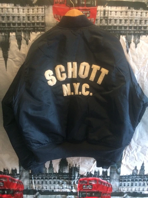 Giacca imbottita originale Scott rosso navy blu navy taglia L