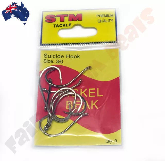 90 Size 3/0 STM Suicide Fishing Hooks