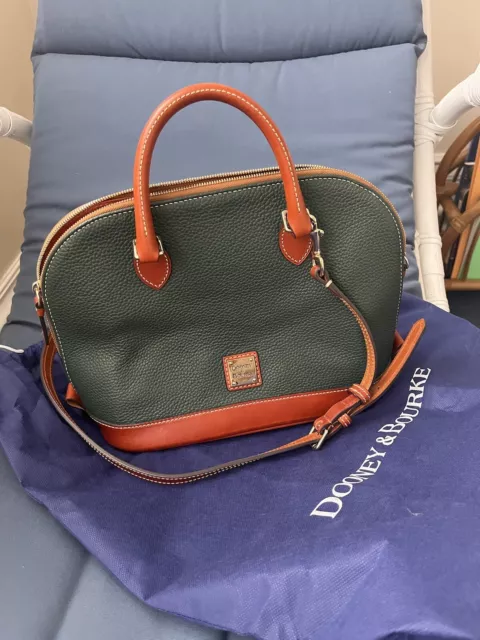 Dooney Bourke Pebble Grain Zip Zip Satchel