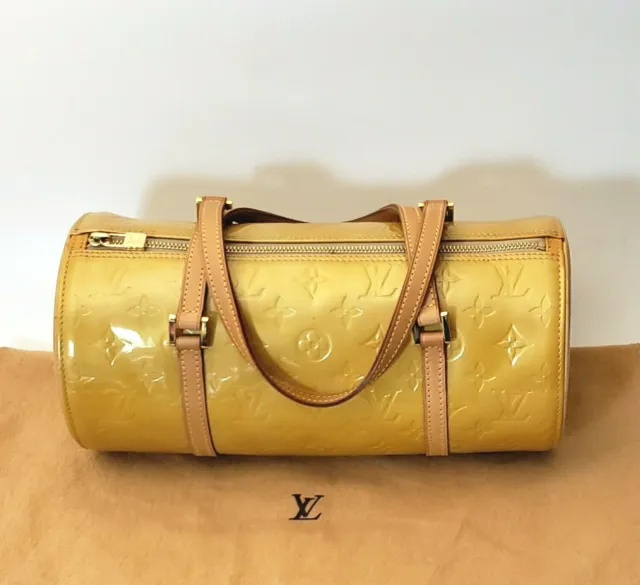 Louis Vuitton Vernis Papillon 30 Bedford Eggplant Bag Entrupy Authenticated