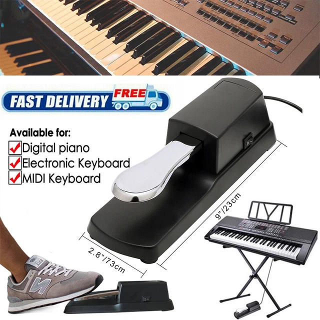 Universal Sustain Foot Pedal Piano-Style Piano Keyboard for Yamaha Casio Roland