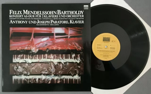 Z454 Mendelssohn Piano Concerto A. & J. Paratore Lajovic Schwann 46027 9 Stereo