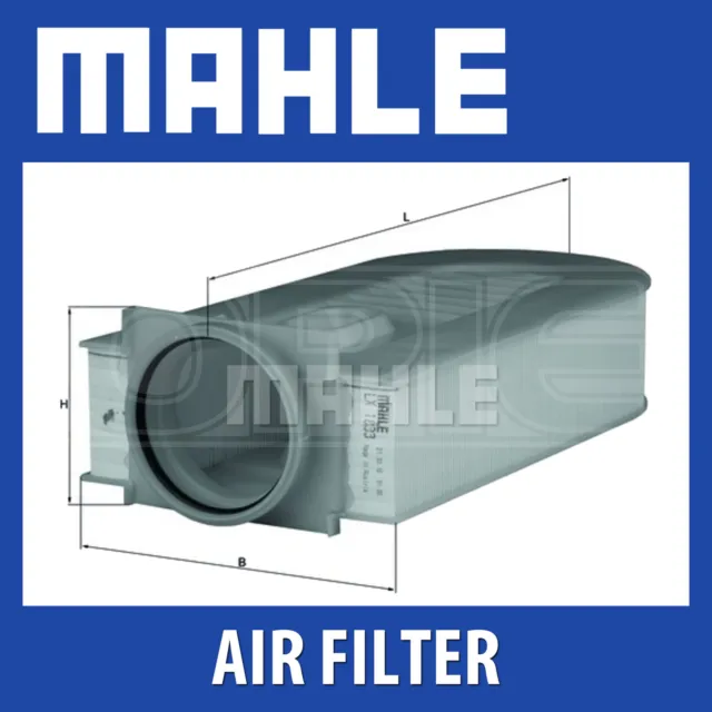 MAHLE Air Filter - LX1833 (LX 1833) Genuine Part - Fits MERCEDES-BENZ