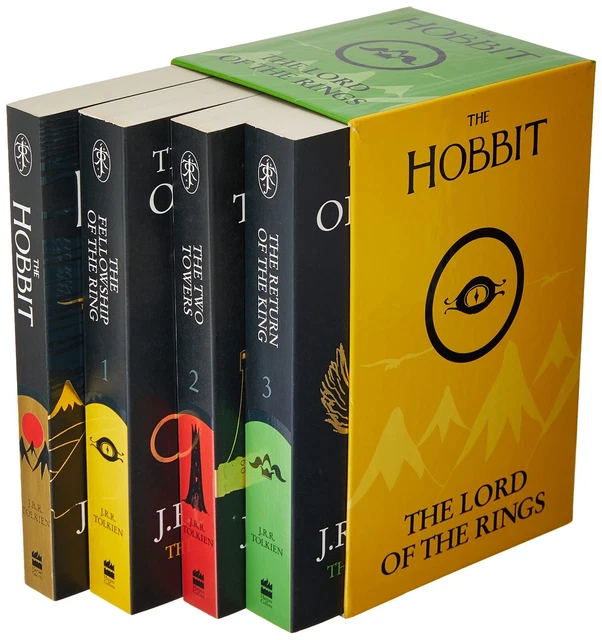 THE HOBBIT AND The Lord of the Rings 4 Books Collection Box Set by J R ...