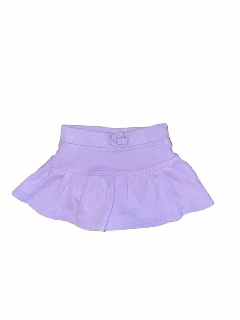 Old Navy Baby Girls 0-3M Purple Tirerd Ruffle Jersey Soft Pulll On Skort/Skirt