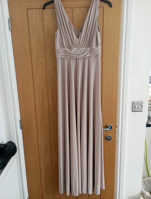 BIBA STUNNING EVENING Cocktails Bridesmaid Champagne Taupe Dress Size 10 15.00 PicClick UK
