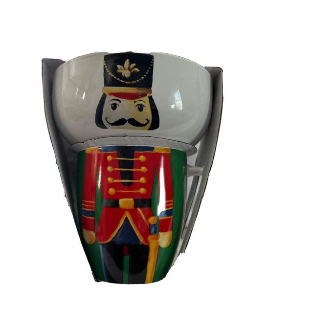 Eaton Fine Dining Nutcracker Fireplace Bowl & Mug Set Cer0993