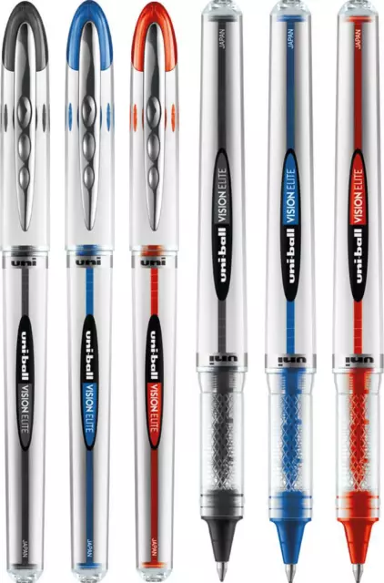 Uni-ball Vision Elite Rollerball Pen UB-200 0.8mm Tip All Colours Available