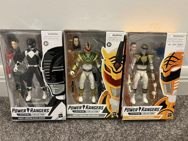 Power Rangers Lightning Collection Mighty Morphin White Drakkon Black Adam