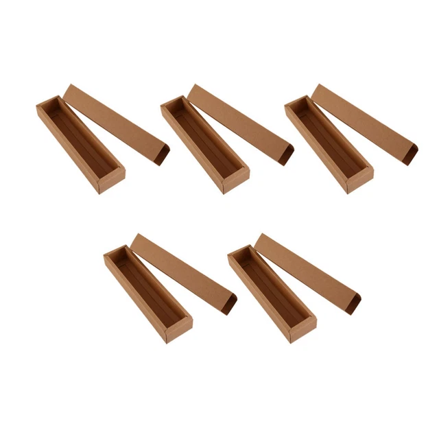 10pcs Paper Bakery Boxes Kraft Paper Macaron Box Paper Macaron Box