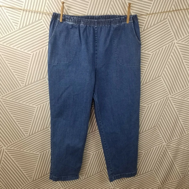 CROFT BARROW Pull on Stretch Jeans Plus size 2X 18 20 Elastic