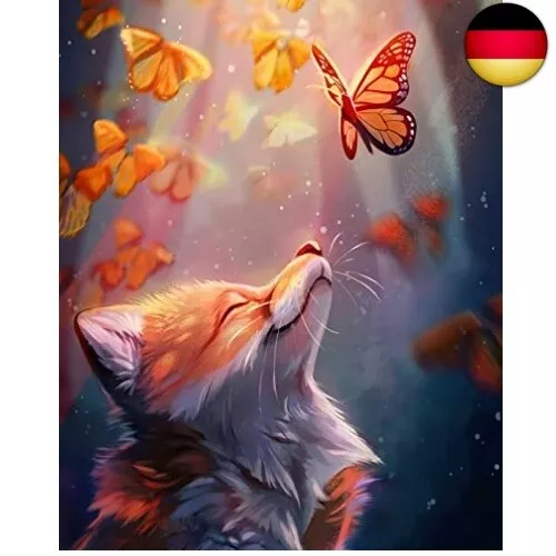 Diamond Painting Erwachsene Kinder, 5d Diamant Painting Bilder Tiere Set, Diy