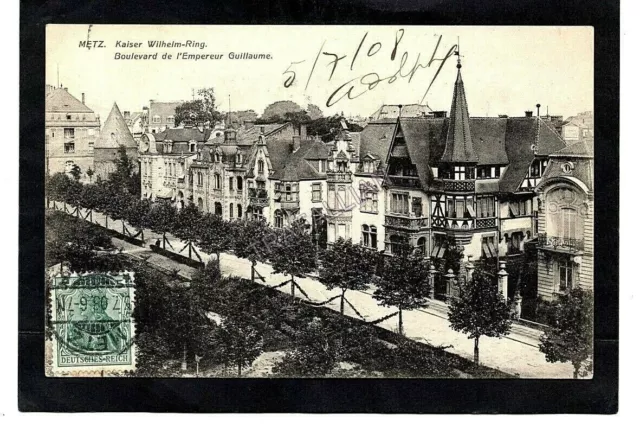 cpa 57 METZ - Boulevard de l'Empereur Guillaume (1908)