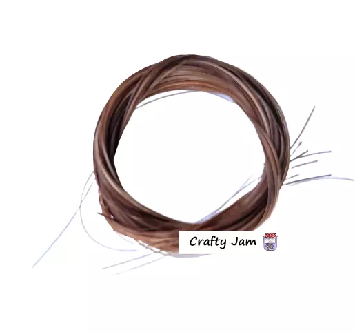 Real Horse Tail Hair - Natural Brown - Needle Felting Craft Animal Whiskers