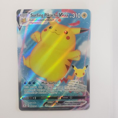 celebrations surfing pikachu vmax