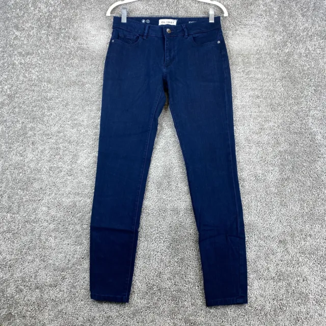 DL1961 Emma Power Legging Jeans Women's Size 27 Blue Low Rise Dark Wash 5-Pocket