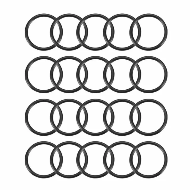 20Pcs 22x 1.9mm Rubber O-rings NBR Heat Resistant Sealing Ring Grommets Black✦KD