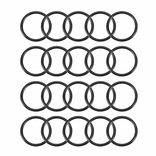 20Pcs 22x 1.9mm Rubber O-rings NBR Heat Resistant Sealing Ring Grommets Black✦KD