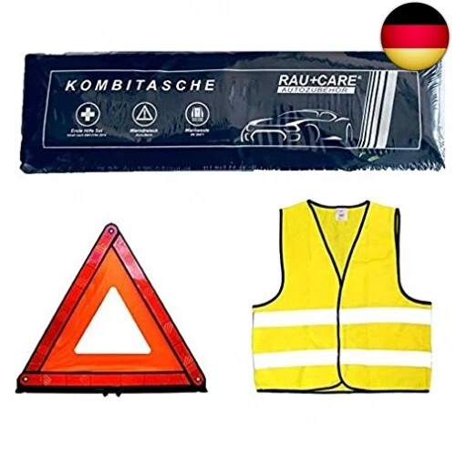 Tuningmods® 237896 3in1 KFZ Verbandskasten Kombitasche - Trio mit Warnweste,