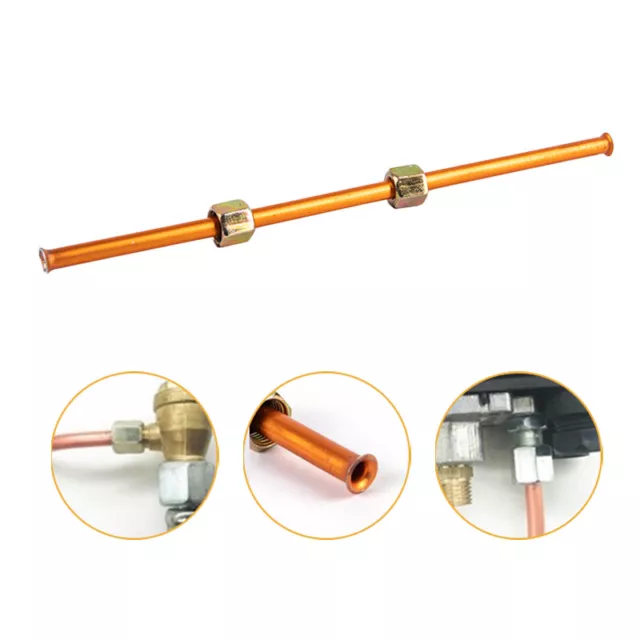 Tubo de escape compresor de aire G1/8 200 mm reemplazo tuerca hexagonal tubo de aire bomba de aceite ParH7