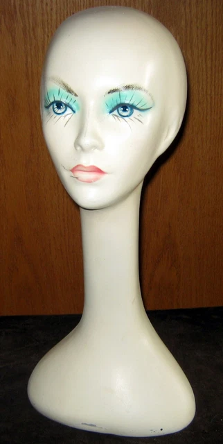 Vtg Female Mannequin Head MCM MID CENTURY