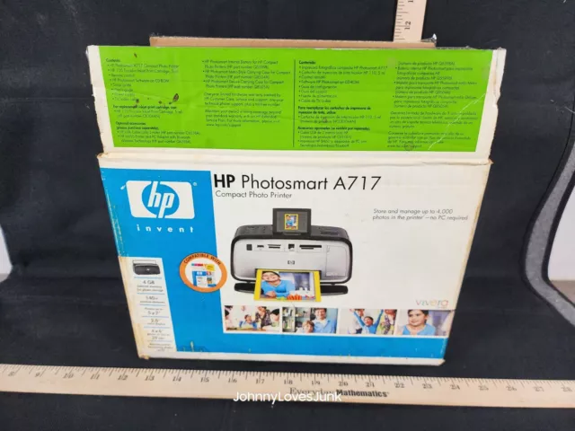 NEW Open BOX HP Photosmart A616 Compact Photo Printer (New Old Stock)
