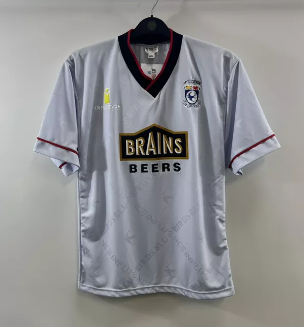 Cardiff City Away Football Shirt 1995/96 Adults Small Influence C787