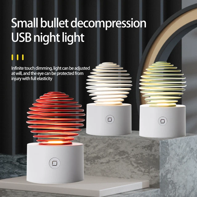 Luz nocturna LED protección ocular decorativa silicona primavera lámpara de escritorio LED
