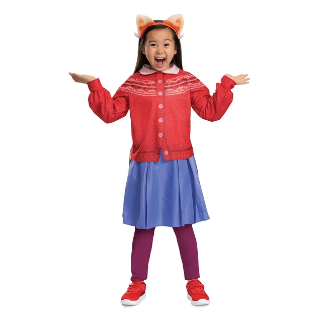 Disguise Mei Costume for Kids Medium (7-8) Turning Red with Panda Ears...