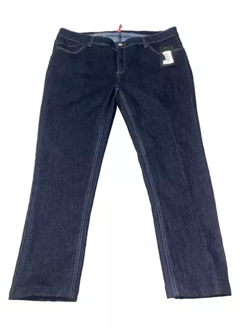 NWT Be-Girl Black Indigo Rhinestone Pocket Jeans! Plus Size 20! QUALITY! GREAT!