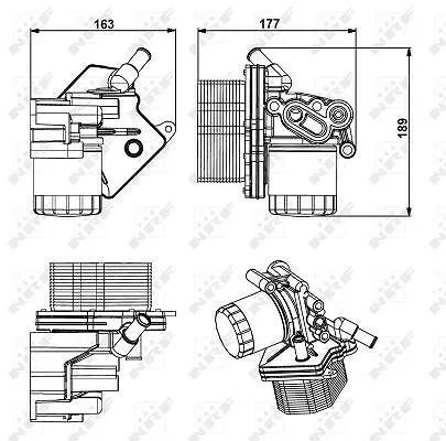 NRF Ölkühler, Motoröl  für FORD