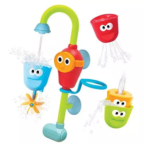 Yookidoo Baby Bath Toy - Flow N Fill Spout - 3 Stackable Cups and Automated