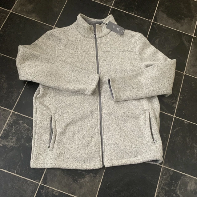 Mens M&S Storm Wear Fleece Uk X Large Grey Lined Jacket Rrp £49Padded Warm Bnwt