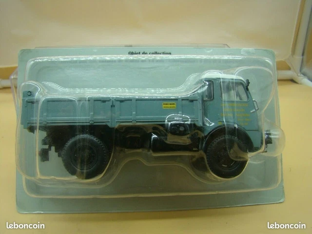 Miniature Camion Berliet GLB 5b 4x4 Benne 1/43 - Collection Hachette - Neuf Sous Blister