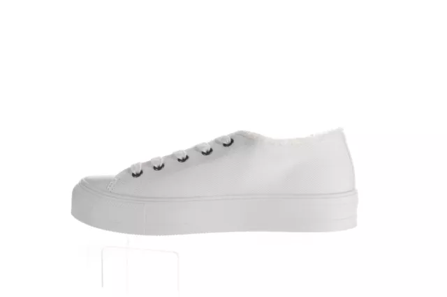 Steve Madden Womens Vieve White Fashion Sneaker Size 8.5 3