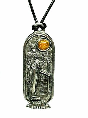 DEA Ciondolo egiziano Hathor Dea del cielo Love Music May June Collana con... 