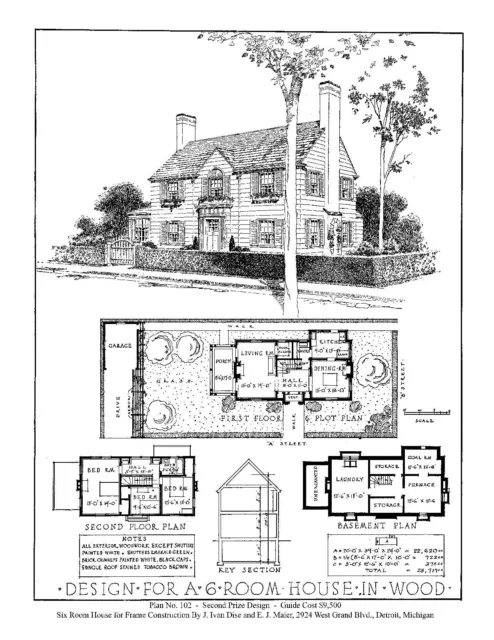 House Design Competitions - Book 13 Drawings - Home Builders Plan Book - 1921 3