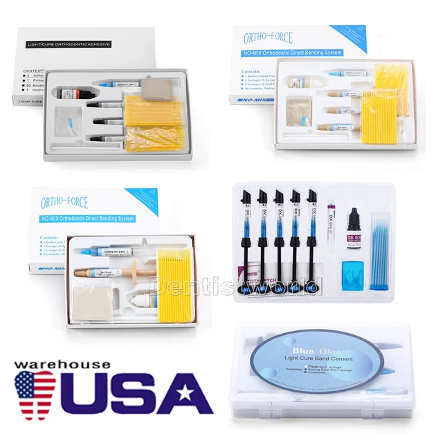 DENTAL LIGHT CURE Adhesive Ortho Composite Resin/ Adhesive Bonding Blue