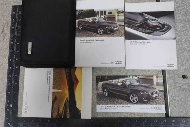 Audi A5 Cabriolet Convertible Owner's Manual 2012 Navigation Book Set 12 OM704