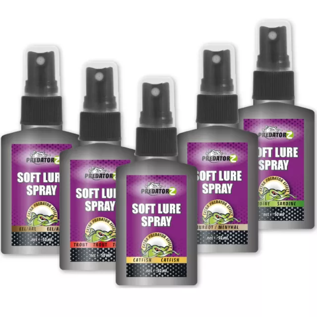 50ml PREDATOR-Z SOFT LURE SPRAY AROMA LOCKSTOFF FÜR KUNSTKÖDER, FORELLE, WELS