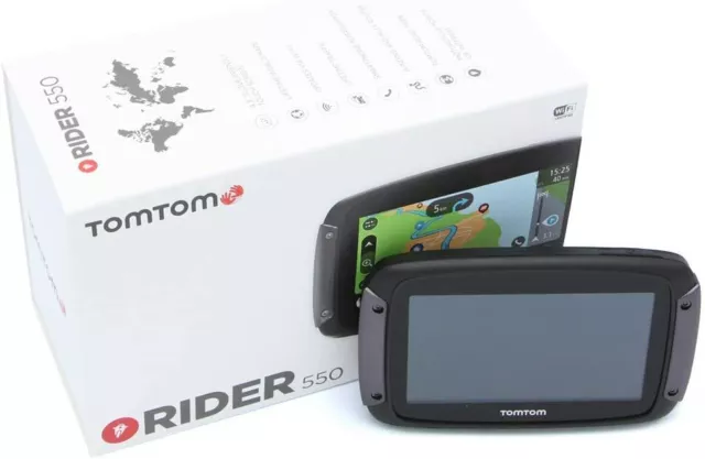 Tomtom Rider 550 Navigatore Satellitare Gps Mappe Mondo 2020 X Moto Scooter Quad