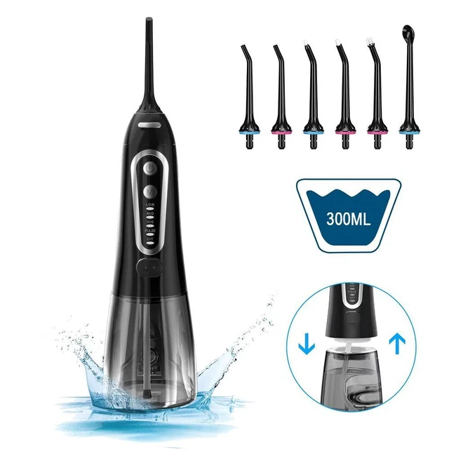Réservoir Imperméable 6 Buses Rechargeable Irrigateur oral Portable 5 Modes