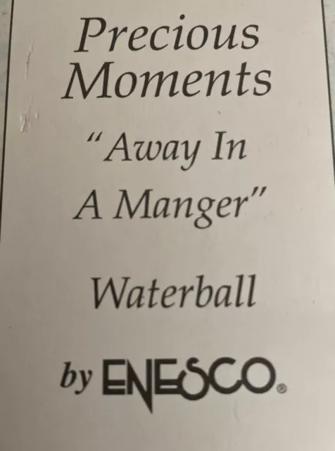 Enesco Away In The Manger Precious Moments 3
