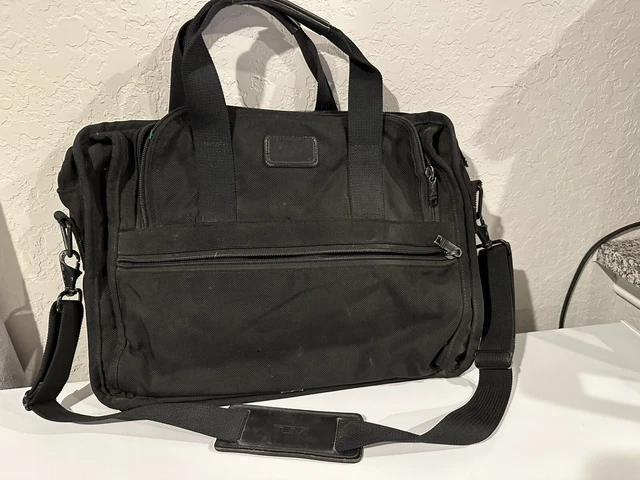 Tumi T-pass Alpha Laptop Briefcase 16x13x3 Black Strap